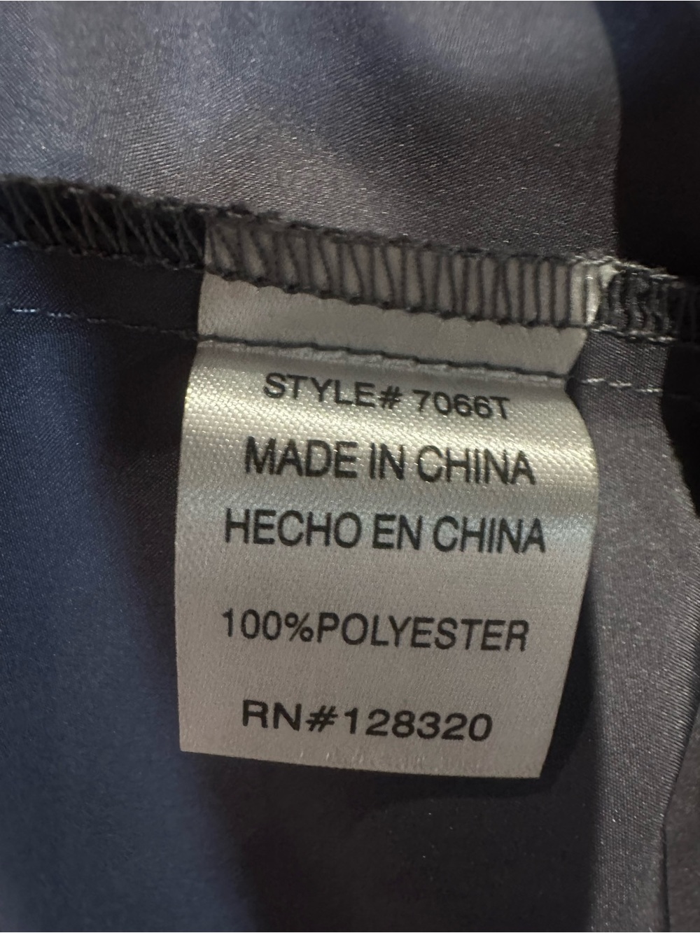 Wrap-Front Puff Sleeve Blouse in Charcoal - Picture 7 of 8